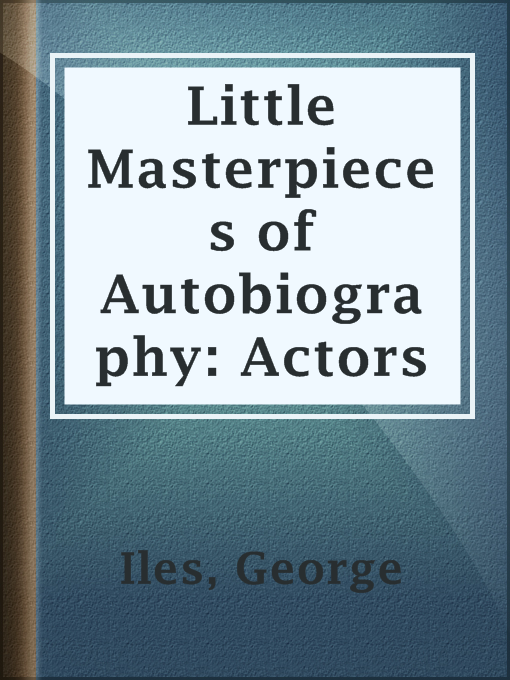 Imagen de portada para Little Masterpieces of Autobiography: Actors